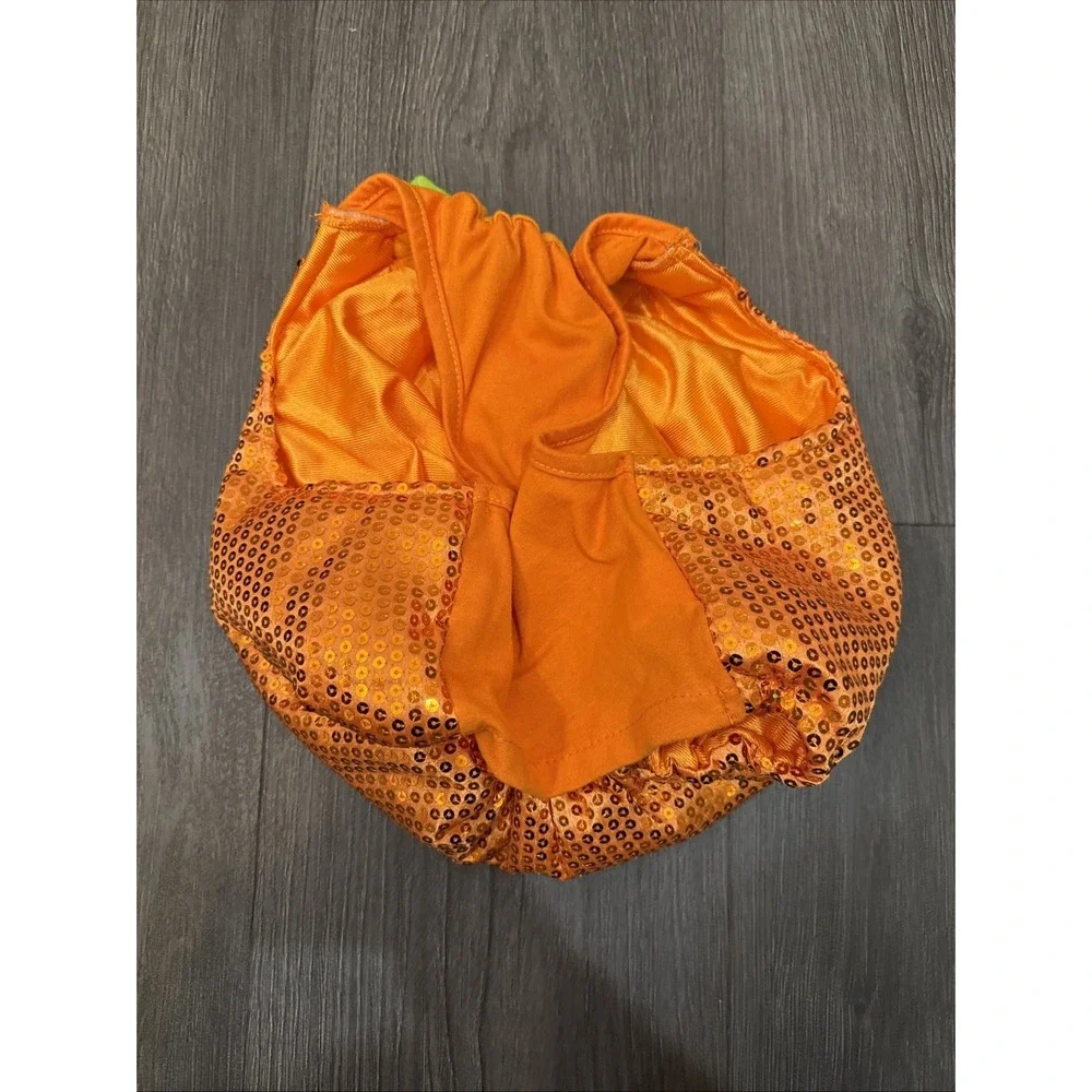 Simply Dog Halloween Sequined COSTUME ...Pumpkin Size M